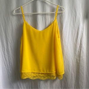 Double Layer Tank w/ Lace